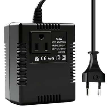Spannungswandler transformator 220V auf 110V 300W Netztransformator Runter Stromkonverter reisestromadapter transformator eu auf us Spannungswandler EU Stecker