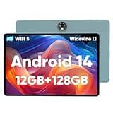COLORROOM Tablet 11 Zoll, Android 14 Tablet, Octa Core Prozessor, 12GB RAM 128GB ROM 1TB Erweiterung, 1280 x 800 FHD Bildschirm, Bluetooth 5.0, 8000mAh, GPS, WLAN, 5MP + 8MP (Hellblau)