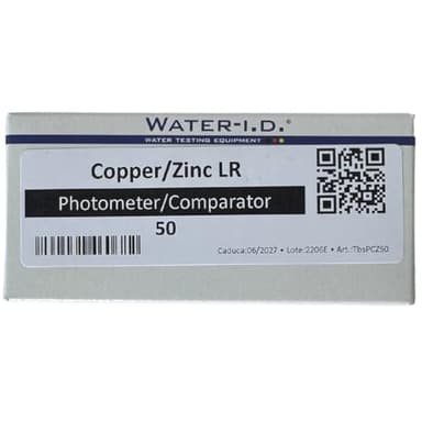 Copper Zinc LR Tabletten-Reagenz für PoolLab 2.0 – Reagenz zur Messung von Zink (in chloriertem Wasser) (0,00–1,00 mg/l (ppm)) – Haltbarkeit: 2 Jahre – 50 Tabletten