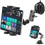 Asaiy Tablet Halterung Auto, Ipad Halterung Auto, 360° Drehbare, Stabil und Waschbar TPU Saugnapf, Windschutzsche und Armaturenbrett Universal, Car Mount für iPhone, Galaxy, 4.7-12.9" Tablets & Handys