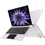 WOZIFAN Laptop 14 Zoll Win 11 256GB Notebook Celeron N4020 (bis zu 2.8GHz) SSD Unterstützung 1TB WiFi BT 4.2 USB Deutscher Tastaturschutz und kabellose Maus-Silber
