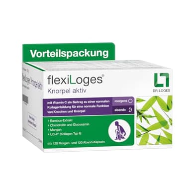 flexiLoges® Knorpel aktiv - 240 Kapseln - Abgestimmtes Nährstoffkonzept für eine gesunde Funktion der Gelenke