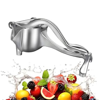 2025 Neu Saftpresse Manuell Edelstahl, schnelle Saft-Extraktion, Zitronen, Orangen, Granatapfel, Zitruspresse Edelstahl, Sicher & Bequem (1 stück)