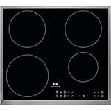 AEG Induktionskochfeld autark 60cm / 4 Zonen mit 4x Power-Funktion für schnelles Kochen / 14 Stufen / Edelstahlrahmen / Timer / Touch-Bedienung je Zone / kompatibel mit Haubenautomatik / IKB6430AXB