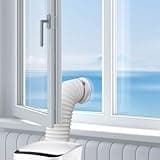 Klimafenster DIY Set I Fensterabdichtung Klimaanlage I Fensterdurchführung für mobile Klimageräte mit Abluftschlauch I Hot Air Stop I Ø 150 mm