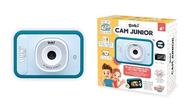 BUKI PV011 - CamJunior - Kinderkamera 2-in-1 für Fotos & Videos – Einfach zu Bedienen ab 4 Jahren, Leicht & Sicher – Ohne Spiele