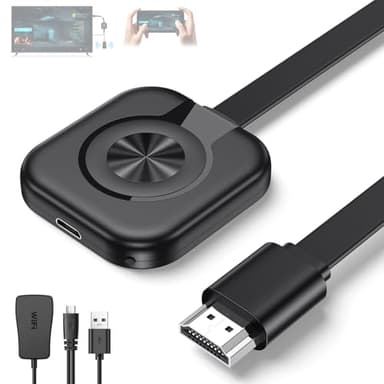 Wireless HDMI Adapter,4K Wireless HDMI Dongle,Miracast Display Dongle,Kabellos HiFi Display Adapter für TV von Android/OS/Windows/Mac OS Laptop/Tablet/Phone,auf PC/HDTV Monitor/Projektor