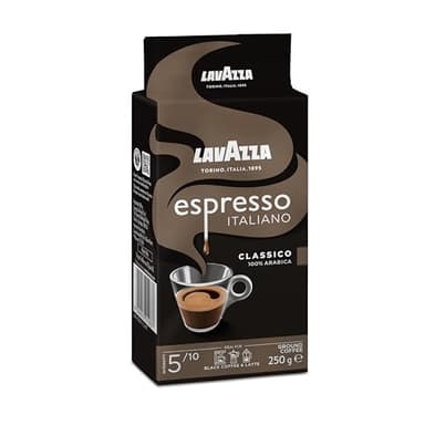 Lavazza Caffe Espresso 100% Arabica, 250 g Packung