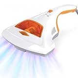 maxVitalis Milben-Handstaubsauger UV-C Licht, Sterilisation u. Reinigung, Matratzensauger, HEPA-Filtration vernichtet bis zu 99,9% Aller Milben, ohne Beutel, Starke Saugleistung, für Allergiker