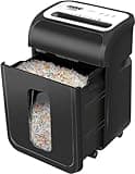 Aktenvernichter für Büro, VidaTeco 15 Blatt Kreuzschnitt Schredder, 60 Minuten Papierschredder(P4) für Papier/Kreditkarten, Reisswolf mit 20L Papierkorb&4 Räder, Extrem leise mit nur 58dB