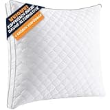 WVIOWVI Kopfkissen 80x80, Komfort Kissen 80x80, Hochwertige Seitenschläferkissen mit 100% Mikrofaser Füllung, Antiallergisch Nackenkissen Mit abnehmbarem Kissenbezug - Perfekt für Tiefen Schlaf