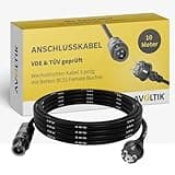 Avoltik Wechselrichter Anschlusskabel 10m I Wechselrichter Kabel 3 polig mit Betteri BC01 Female Buchse I Solar Anschlusskabel Schuko zum AC Anschluss I Adapter für Balkonkraftwerk Mikrowechselrichter