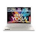 Lenovo Yoga 7 2-in-1 Laptop | Copilot+ PC AI | 14" 2.8K WQXGA OLED Touch-Display | AMD Ryzen 7 | AMD Radeon Grafik | 32GB RAM | 1TB SSD | Win11 | QWERTZ | Seashell | Inkl. Pen | 3 Monate Premium Care