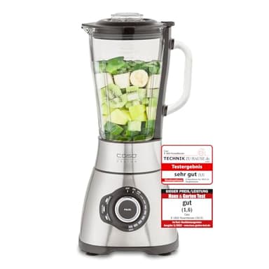 CASO B 1800 PowerBlender, Standmixer,Testsieger Haus & Garten Test, für Milchshakes, Babybrei etc., 1800 Watt Motor, großer Mixbehälter (1,75 l), Edelstahlgehäuse
