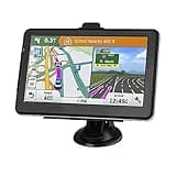 Riloer Navigationsgeräte für Auto Universal GPS Navigation Sat Nave Kit für Autowagen LKW HGV LGV -Wohnmobil, 7 -Zoll -Sat -Navi -Display mit Klammer FM -Sender