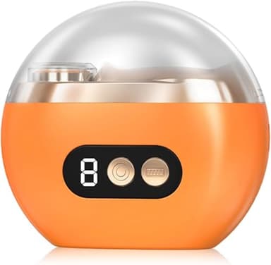 Elektrischer Nagelknipser, 2026 Neu 3 in 1 Multi-functional Electric Nail Trimmer, Elektrische Nagelfeile Polieren mit LED 3 Gesch- Ultraleise Electric Nail Clippers für Kinder Erwachsene (Orange)