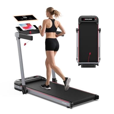Walden Laufband Elektrisch Klappbar F2800 – Walking Pad für Zuhause & Büro, 2,5 PS Motor, Geschwindigkeit 1–10 km/h, 12 Programme, LCD Display, Fitness & Abnehmen (F2800)