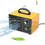 Auveach Ozongenerator Ozonmaschine, 32000mg/Std Industrieller Ozoner Luftreiniger Tragbar Ozongerät mit Timer für Zimmer Autos Garage-Gelb