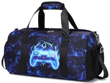 Sporttasche Kinder Jungen Reisetasche Trainingstasche Turntasche Klein Schwimmtasche Kinder mit Schuhfach und Nassfach