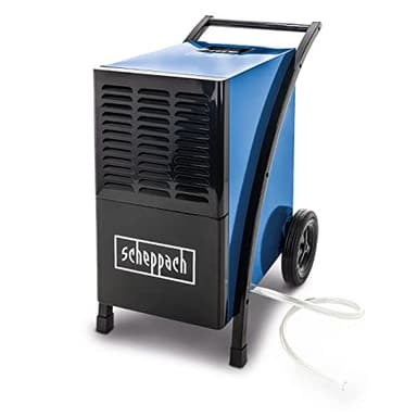 Scheppach Luftentfeuchter DH6100x Bautrockner elektrisch Baustellentrockner | 60L / Tag | Raumgrößen 60-80 m² | 1050W & LCD Display | Auto-Stopp bei vollem Behälter | Raumentfeuchter