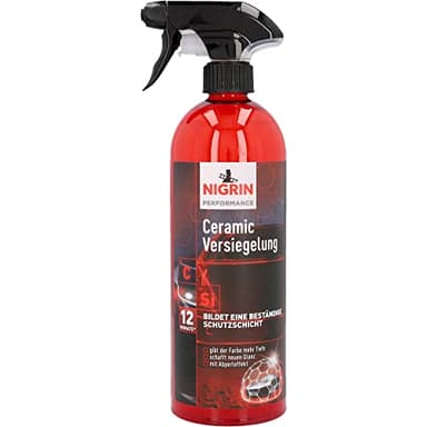 NIGRIN Performance Ceramic Versiegelung, intensive Leuchtkraft, Hochglanzeffekte, mit Abperleffekt, 750ml, rot