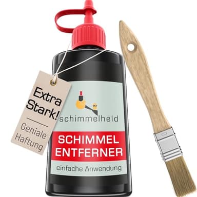 Schimmelentferner Gel mit Sofortwirkung, ohne schädlichen Sprühnebel! Lange Einwirkzeit für Tiefenreinigung, Schimmelentferner Wand, Bad, Küche, Fugen, Waschmaschine (100ml)