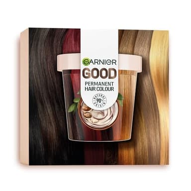 Garnier Dauerhafte Haarfarbe, Haarfärbeset für intensive und langanhaltende Haarfarbe, Coloration für bis zu 8 Wochen strahlende Farbe, Ohne Ammoniak, 8.0 Honig Blond, Good Starter Set