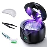 ITSHINY Ultraschallreinigungsgerät, 45000Hz Ultraschallreiniger, 200ml Dental UV Pod, 25W Ultrasonic cleaner für Zahnersatz, Aligner, Zahnspangen, Zahnbürstenköpfe, Schmuck