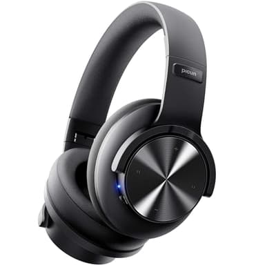 Picun B8 Bluetooth-Kopfhörer, 120 Stunden Wiedergabezeit, kabellose Bluetooth-Kopfhörer mit 3 EQ-Modi, niedriger Latenz, Freisprechfunktion, Over-Ear-Kopfhörer für Reisen, Schwarz
