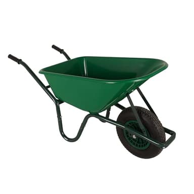 Ondis24 Schubkarre 100 Liter 250Kg Belastbarkeit, Gartenschubkarre, Bauschubkarre, Schubkarre Kunststoff Metallachse robuste Kunststoffmulde ergonomische Griffe