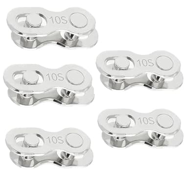 HAFRILY Kettenschloss Fahrradkette, 10 Fach Fahrradkettenglied, 5 Stück Fahrrad Kettenschloss Schnellverschluss, Kettenverschlussglieder, Kettenglieder Fahrrad, Fahrradzubehör Für 10-Fach Fahrradkette