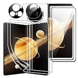 Effcotuo Displayschutzfolie für Honor Magic V3 Schutzfolie, 2 Stück 9H Härte Externe für Panzerglas + 2 Stück Weiche TPU Innere Schutzfolie + 2 Stück Kameraschutz, Anti-Kratzen
