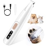 Tolesum Haustierhaarschneider mit LED Licht, USB Wiederaufladbar Pfotentrimmer Für Hunde, Paw Trim Pro, Leise Wasserdicht Hundepfoten Trimmer Für Hunde, Katzen, Pfoten, Ohren, Gesicht, Körp, Pfoten