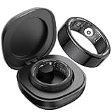 DekeFit Smart Ring Herren Damen, Smartringe Fitness Tracker mit 100+ Sportmodi, Schlafmonitor, Herzfrequenz, SpO2, IP68 Wasserdicht, Gesundheitsring für Android iOS, Size 9, Schwarz