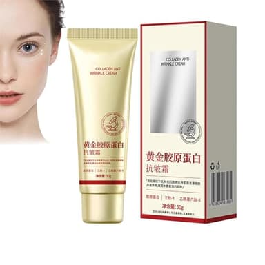 Korean Goldene Kollagen-Creme, Korean Collagen Anti-Wrinkle Cream, Anti-Falten-Creme für das Gesicht, Feuchtigkeitscreme für das Gesicht, hautstraffende Cremes, langanhaltende (1)