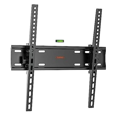 VonHaus TV Wandhalterung für 26"-55"-Bildschirme, Wandhalterung Fernseher mit Wasserwaage, Flach zur Wand, Neigfunktion, 45 kg Kapazität, Max. VESA 400x400