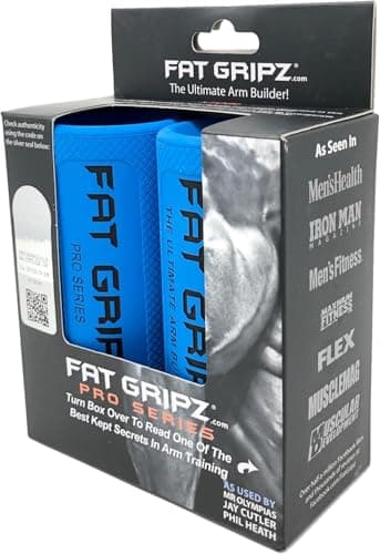 Fat Gripz Pro - starker bizeps und armmuskulatur, die einfache und schnelle art (außendurchmesser 5,7cm) - dicke hantelgriffe