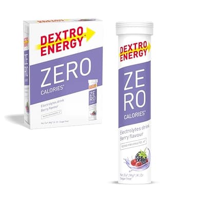 Dextro Energy - Elektrolyte ohne Zucker - Berry Flavour - 1141 mg Elektrolyte, 60 Brausetabletten für Alltag und Sport, Magnesium, Calium, Calcium, Chlorid, Natrium, zuckerfrei, 3er Pack
