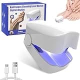 Nagelpilz Laser Gerät, 400 mAh Wiederaufladbares Nagelpilz Laser Behandlungsgerät, Nagelpilzentferner mit 460nm Blau Licht+910nm Infrarotlicht für Finger und Fußnägel (Weiß-01)