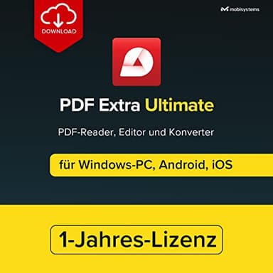 PDF Extra Ultimate| Umfassender PDF-Reader und Editor | PDFs erstellen, umwandeln, zusammenfügen, kommentieren und signieren |Jahreslizenz|1 Windows-PC & 2 Mobilgeräte |1 Benutzer [Online-Code]