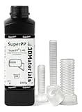 SuperPP Robustes 3D-Druckerharz, schnellster 1,4 GPA 50 µm-Druck in 1,3 Sekunden, Hergestellt in Korea von 3DMaterials (1000g, Transparent)