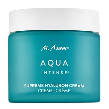 M. Asam AQUA INTENSE Supreme Hyaluron Cream (50 ml) – Parfümfreie Feuchtigkeitscreme, 120h Feuchtigkeitskomplex, Gesichtscreme mit Anti-Falten-Effekt, Tagescreme mit Hyaluron, Gesichtscreme