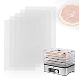 Aieve 5er Dörrfolie für Dörrautomat kompatibel mit WMF KÜCHENminis Dörrgerät Antihaft Silikon Dehydrator Blätter für Obsttrockner, BPA-Frei, Fruchtleder Matte