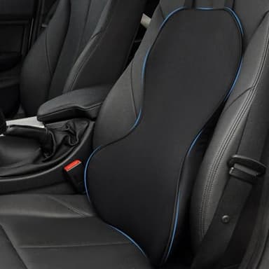 FOUNDCOOL Ergonomisches Lendenwirbelstützkissen, Rückenkissen aus Memory-Schaum für Autositze - Lendenkissen, Rückenstützkissen, Auto Lordosenstütze Kissen für Fahrer