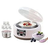 Probiotic Yogurt Maker with Temperature Control,Yogurt Maker 36 Hour,Probiotischer Joghurtbereiter,Joghurtmaschine mit LCD-Display,Elektischer Joghurtbereiter,Joghurtmaschine für Hause (mit 5 Gläsern)
