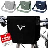 Valkental® x KLICKfix® - wasserdichte Lenkertasche | 7L Volumen | Robuste Fahrradtasche Lenker mit Magnetverschluss | Inkl. Handyfach | Lenkertasche Fahrrad | Lenkertasche Ebike | KLICKfix kompatibel