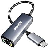 USB C auf Ethernet Adapter, BENFEI Thunderbolt 3 auf RJ45 LAN Netzwerk Adapter Kompatibel für MacBook Pro 2019/2018/2017, MacBook Air und mehr[Nylon geflochten&Aluminum Alloy]