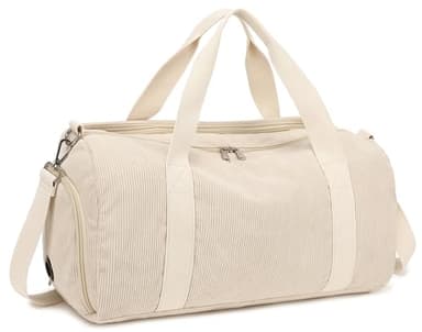 LOIDOU Sporttasche Reisetasche Damen Fitnesstasche mit großem Schuhfach Nassfach Sport Travel Bag Trainingstasche Frauen für Frauen Reisen Fitnessstudio Yoga (Beige)