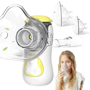 FEELLIFE Inhalationsgerät Kinder, Inhalationsgerät Inhaliergeräte für Erwachsene, Inhalator Vernebler Inhaliergerät, Nebulizer Inhalator Baby Air Kids Inhaliergerät Mini Aerosol Inhalator Leiser