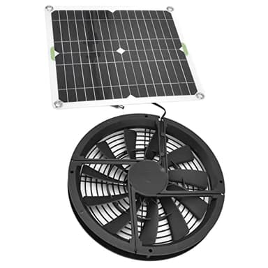 Solar Ventilator, Solarventilatoren Für Den Außenbereich Auf Dem Dachboden Dachlüfter Solaratticfan Großes Wasserdichtes Outdoor Hühnerstall Panel Kit 10 Zoll 100W für Hühnerstall Gewächshaus Schuppen